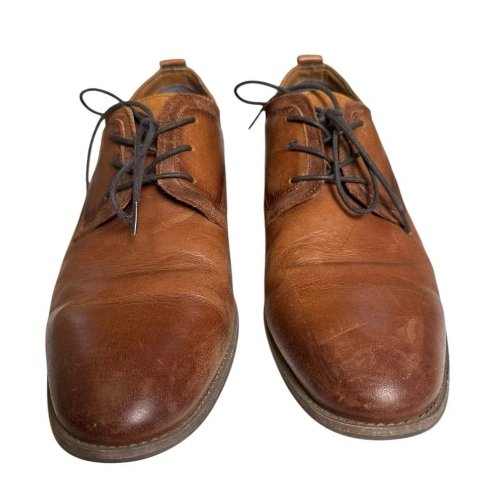 SONOMA Goods for Life Men's Brown Leather Dress Shoes - Size‎ 13